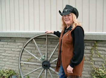 Joan at Donna's Wagon Wheel